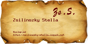 Zsilinszky Stella névjegykártya